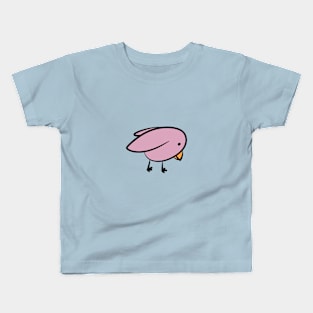 Cartoon Bird - Gazing Down Kids T-Shirt